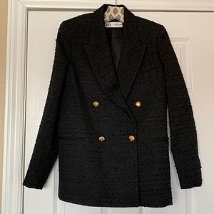 Black Zara Blazer - Size XS *Like New*